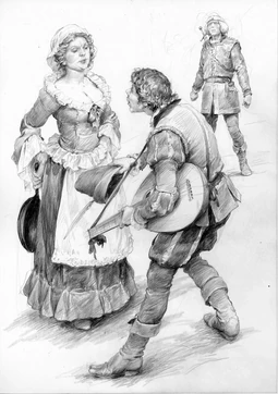 Лютик и Веспула, иллюстрация Дениса Гордеева