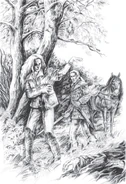 Корин и Висенна, иллюстрация Яны Комарковой