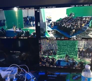 Fake inauguration crowd. (February 8, 2016)