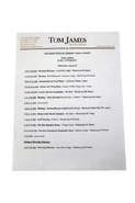 Tom's discovery weekend schedule