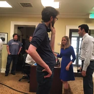 In between takes. (December 4, 2015)