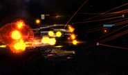 A Valkyrie Carrier under attack