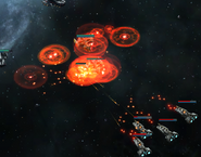 HEX Missiles enhanced with AM Warheads V, fighting against old VEGA warships