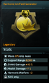 Harmonic Ion Field Generator stat card