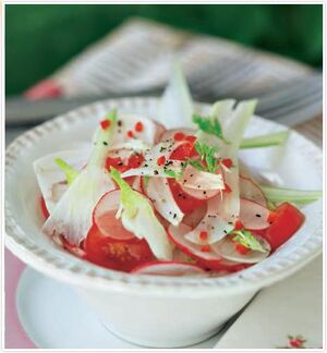 Tomato fennel salad