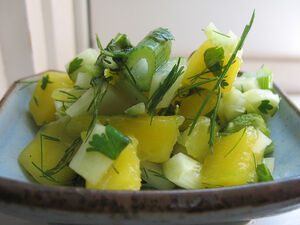 Fennel mango salsa