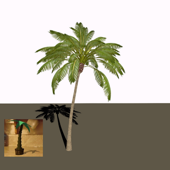 Veggietales Palm Tree Potted Plants As Himself Model Palm Tree 3d Model Blend Veggietales Wiki Fandom