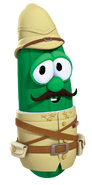 Larry the Cucumber as Captain Crewe in "The Penniless Princess God's Little Girl"