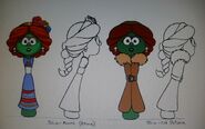Concept art for Petunia as Julia from "Minnesota Cuke And The Search For Noah's Umbrella"