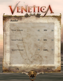 Venetica Audio Settings