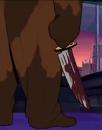 "He has a knife... super... power."