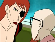 Molotov snubbing Dr. Venture's advances towards her.