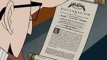 Dr. Venture reads the Declaration of Villainous Aggression.png