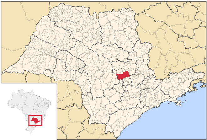 Mapa de Paracicaba em São Paulo
