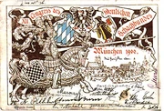 Postkarte vom Münchener DSB-Kongress 1900