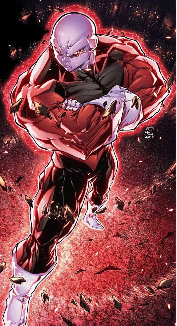 After Vegeta used final flash on Jiren in ToP, Jiren was briefly