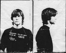 Kurt Cobain mugshot (May 25, 1986)