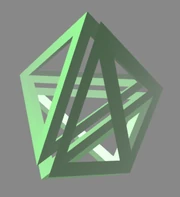 Projection 3D of Pentachoron 