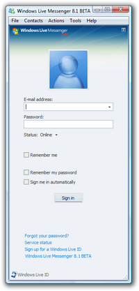 Windows Live Messenger 8.1.0106.00 Beta