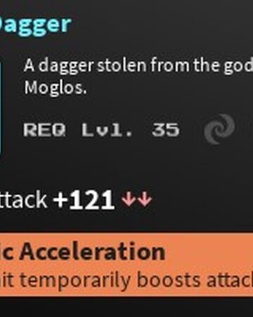 Moko Dagger Vesteria Wiki Fandom - roblox vesteria classes