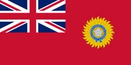 Civil Ensign of British India used to represent British India internationally. (1880–1947)