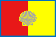 Blue for justice, truth and loyalty. Red and gold for union, wealth, value and daring. Silver shell for fierce battle undertaken by Southern Californians. By kyrgyzzephyr. 2014.