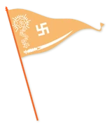 Flag proposed by Hindu Mahasabha, a Hindu nationalist group in early 20th century