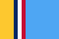 Gold for corn and sunshine, blue-white-red from current flag, light blue for open skies and Missouri/Mississippi Rivers