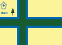 Maine State Flag Proposal No. 9 Designed By: Stephen Richard Barlow 27 OCT 2014 at 1233hrs cst