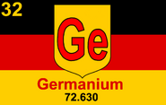 Germanium flag proposal by CrappyPapsBoyz, Jul 2025.