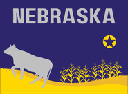 Nebraska flag redesign by Lewis Designs, Apr 2025.