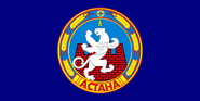 Flag of Astana 1998–2008.