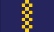 Nebraska state flag proposal. Blue field with yellow check pattern representing an ear of corn for the Cornhusker state. by ododobe