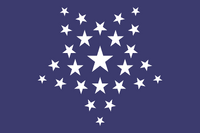 The canton of the flag of the United States when Michigan was admitted to the Union in 1837. It contains 26 stars as Michigan is the 26th state to be admitted to the Union.