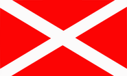 The second version of the draft of the flag of the Arkhangelsk Oblast, proposed by the social and political movement "Pomor revival"