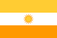 Design based on warm colors and the sun. Meant to represent the hot temperatures typical of the state. By MetamarioMX. 2014.