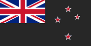 NZ Flag proposal named ' The Black Ensign' the flag was made dark grey for colour contrast. Designed by Cameron J Smith 2018.