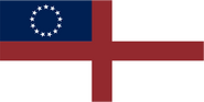 Georgia State Flag Proposal by NATHANIEL TANG on 11 JUNE 2015 at 01:07 UTC . Cross of St. George, with the thirteen stars of the Betsy Ross Flag and the Confederate Flag in the canton