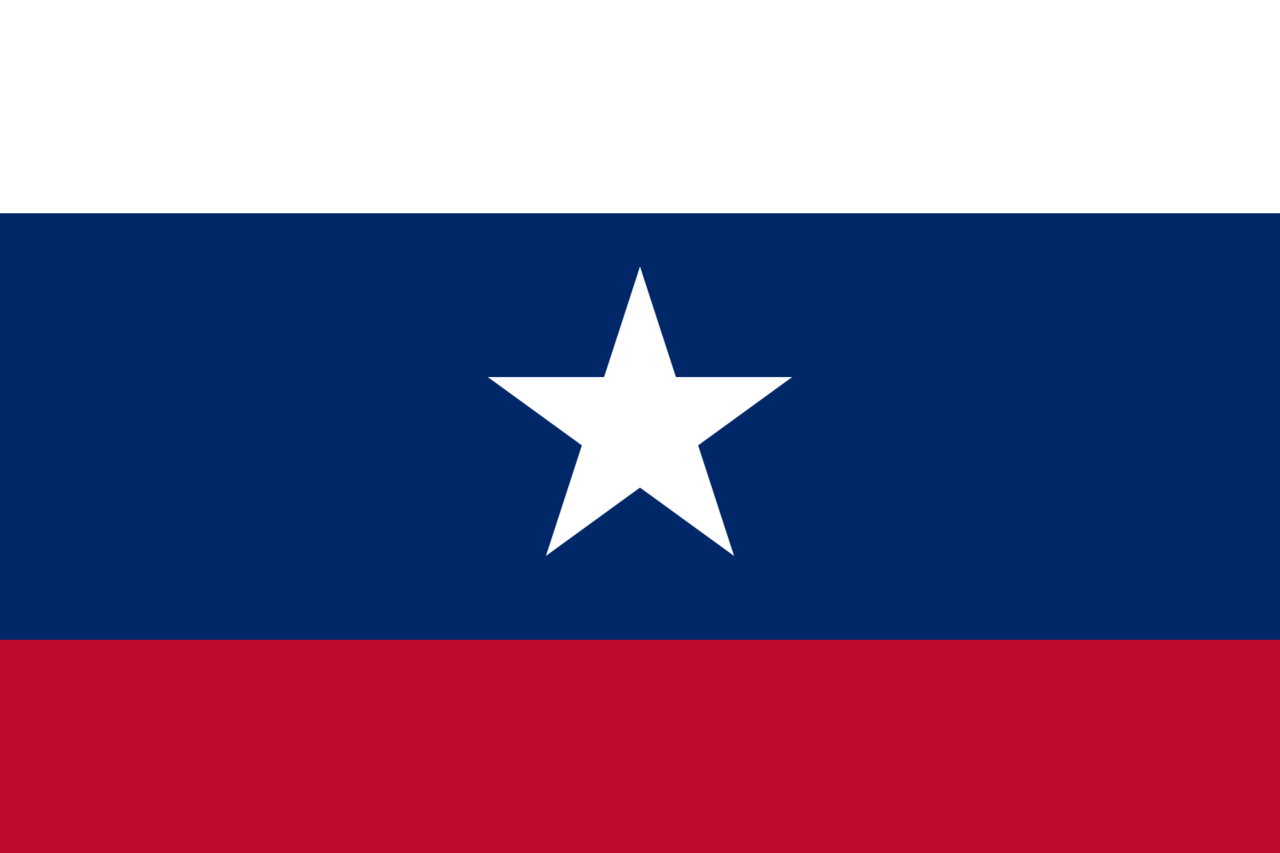 Flags of Texas and Russia in my alternate history writings : r/vexillology