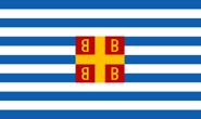 Greek Flag with 13 stripes and a centered Palaiologan flag design.png (3 KB)