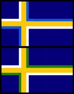 2 redesigns of the Wilmington flag by The City Flag Project, Apr 2020. (Reddit)