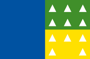 The Gulf of Mexico to the west, eleven municipalities represented with the mayan glyph for "tree", the natural wealth of the state in green, and yellow for the colonial period. By Ricardo Vazoli, 2016.