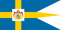 Royal standard of Sweden, used by H.M. The King of Sweden and H.M. The Queen of Sweden