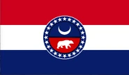 Design for a Missouri state flag. A revision of an earlier design by "Motx72". (Posted byKen Morton)
