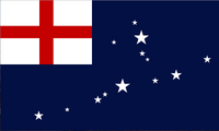 Proposed flag for Connecticut. The cross of Saint George represents Connecticut's origin as one of the original New England colonies. The thirteen stars symbolize the first thirteen English settlements in Connecticut. The layout of the stars corresponds to the geographical location of those settlements within the colony. (Posted by Ken Morton)