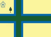 Maine State Flag Proposal No. 8 Designed By: Stephen Richard Barlow 27 OCT 2014 at 1230hrs cst