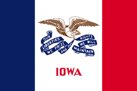 Flag of  Iowa
