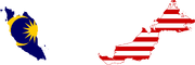 Flag-map of Malaysia