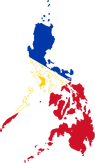 Flag-map of the Philippines