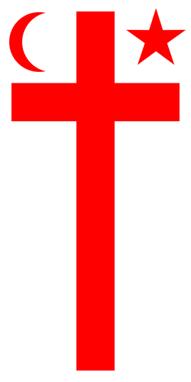 Mi'kmaq flag (vertical display)